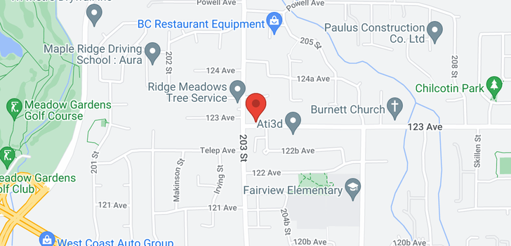 map of 20395 123 AVENUE